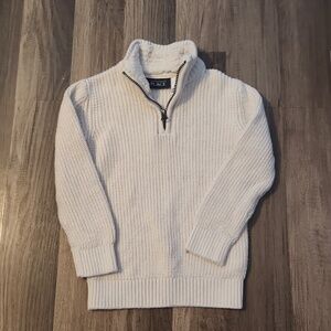 The Children's Place Ivory Zip Sweater Size 4/5